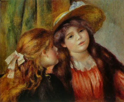 Dos niñas de Pierre Auguste Renoir